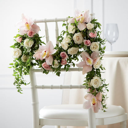 Orchid Rose Chair Décor –  The Flower Shop For All Occasions, California MO