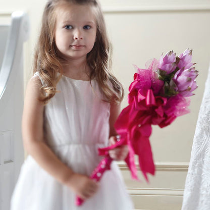 Sparkle Pink Flower Girl Bouquet –  The Flower Shop For All Occasions, California MO