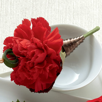 Red Carnation Boutonniere –  The Flower Shop For All Occasions, California MO