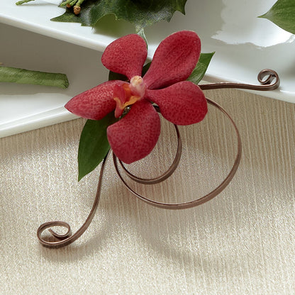 Red Mokara Boutonniere –  The Flower Shop For All Occasions, California MO